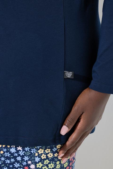 Produktbild Ulla Popken Pyjama, Blüten, Rundhals, Langarm (58)