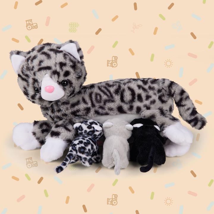 Immagine prodotto Mamanimals Mamma gatto con i bambini (19 cm)