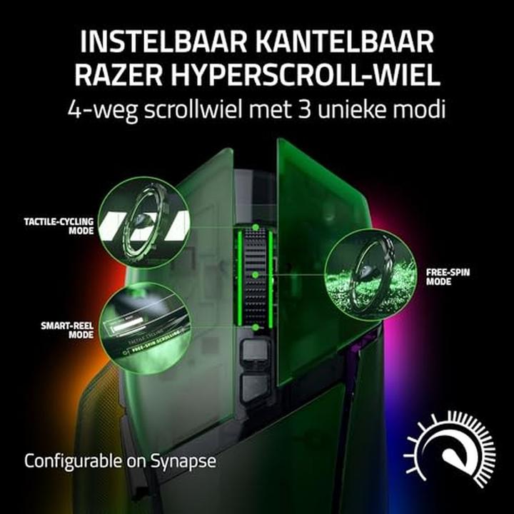 Actual product image Razer Basilisk V3 Pro 35K (Wireless, Cable)