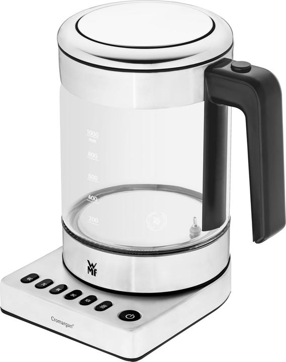 WMF Glas Wasserkocher mit Temperaturwahl 1l Teekocher Teesieb Küchenminis 1900W (1 l)