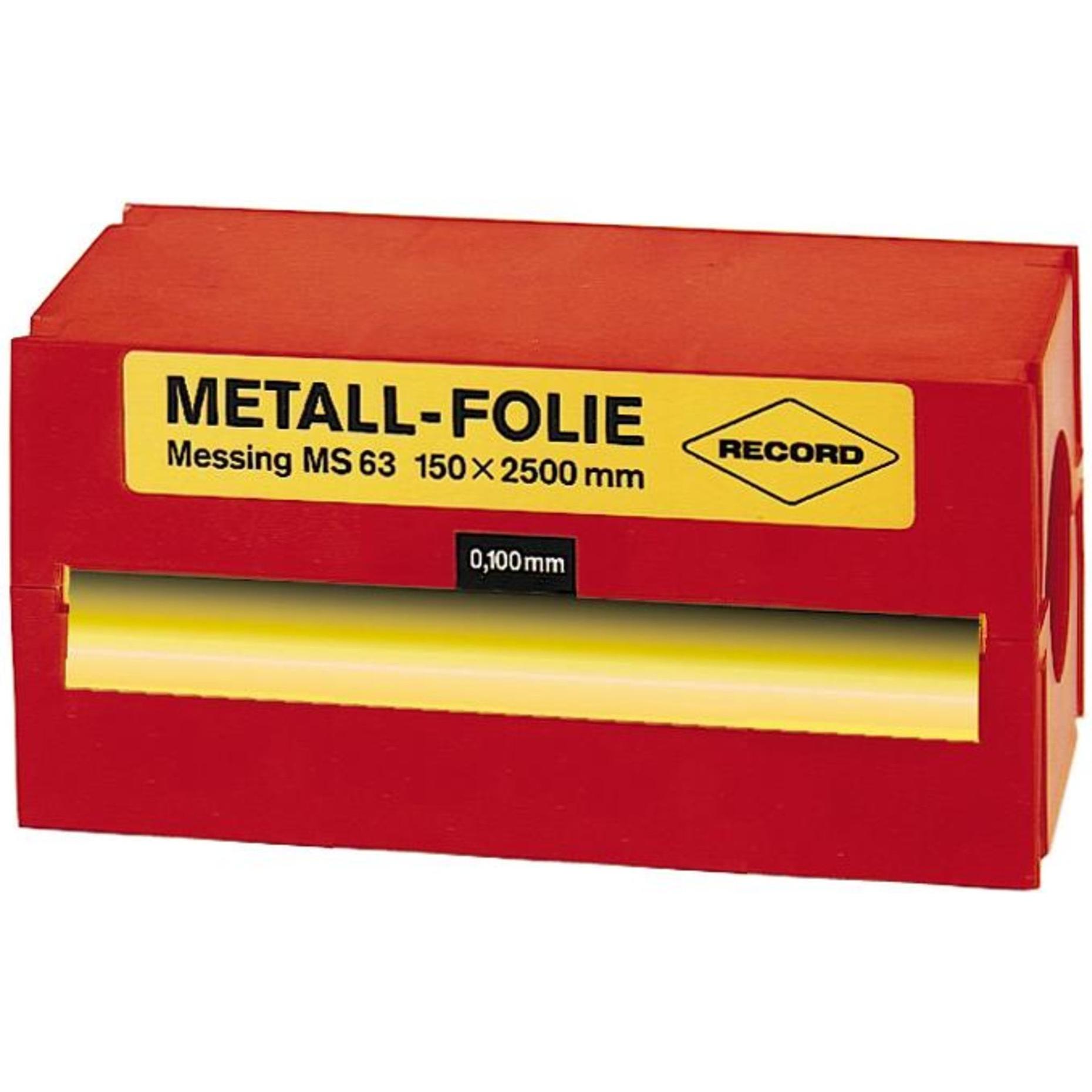 Record Record, Calibro, Foglio di metallo in ottone 150x2500x0,300mm Record