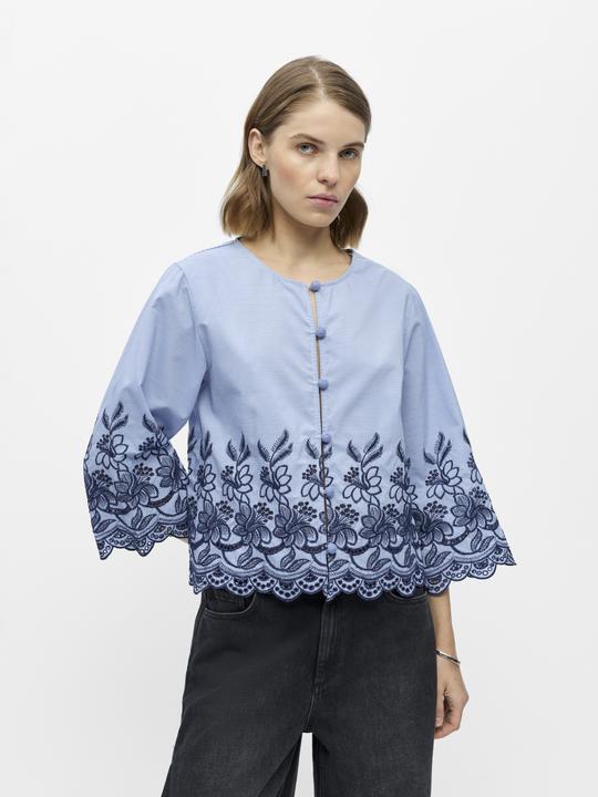 Produktbild Object Bestickte Cropped Bluse (40)