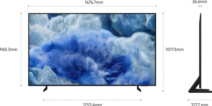 Actual product image Samsung QE75Q8FAAU (75", Q8F, QLED, LED, 4K, 2025)