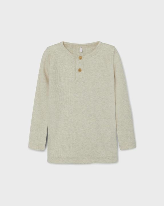 Actual product image Name it Buttoned ribbed top with long sleeves (116)