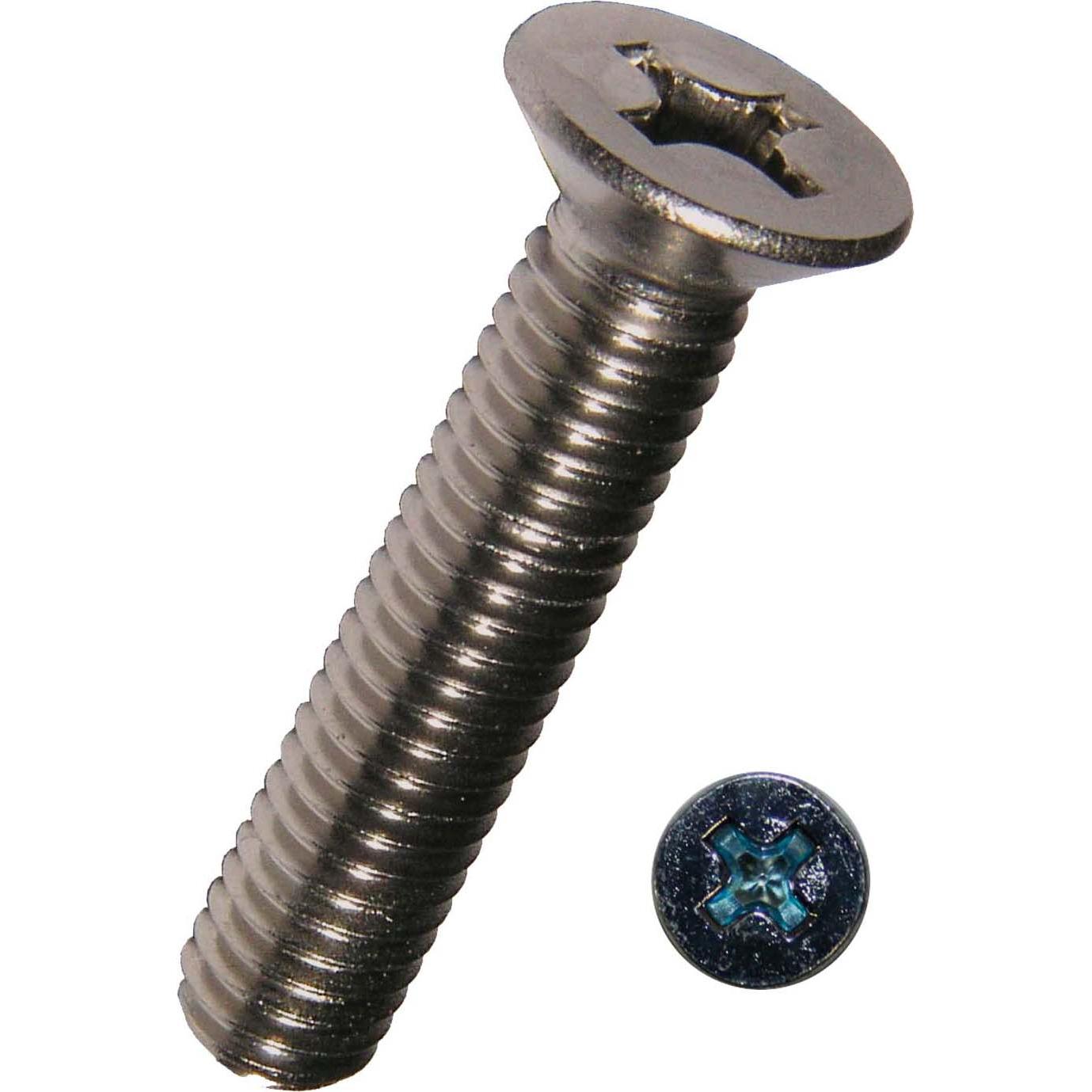 Werkstarck Metallschrauben Senkkopf A2 DIN 965 (1 Schraube pro Stück) (0/3378/000/ 5,0/ 50,0/ /02)