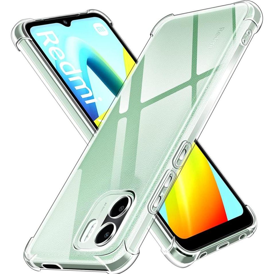 Screenguard Xiaomi Redmi A2 Hülle Crystal Soft Airbag Bumper (Xiaomi Redmi A2), Smartphone Hülle, Transparent