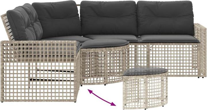 Actual product image vidaXL 10-piece garden lounge set with cushions