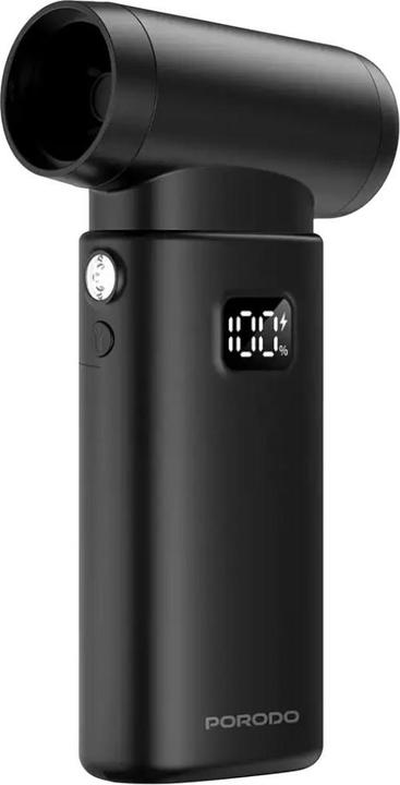 Porodo 2 IN 1 Gebläse + Vakuum 4000mAh* 2 Stück Typ-C - Schwarz