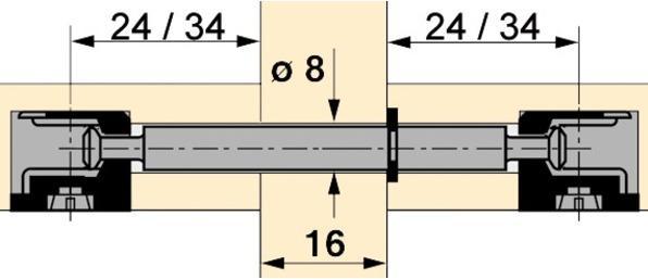 Immagine prodotto Hettich Du 880 (Ancoraggi a pressione, 1 pz.)