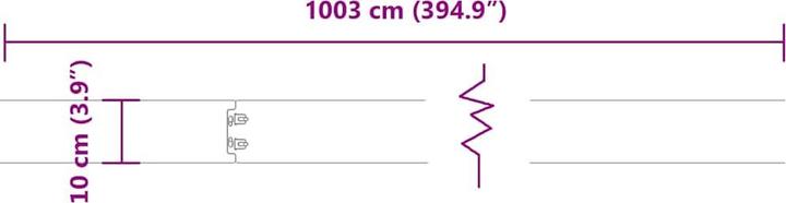 Actual product image vidaXL Rasenkante (103 cm)