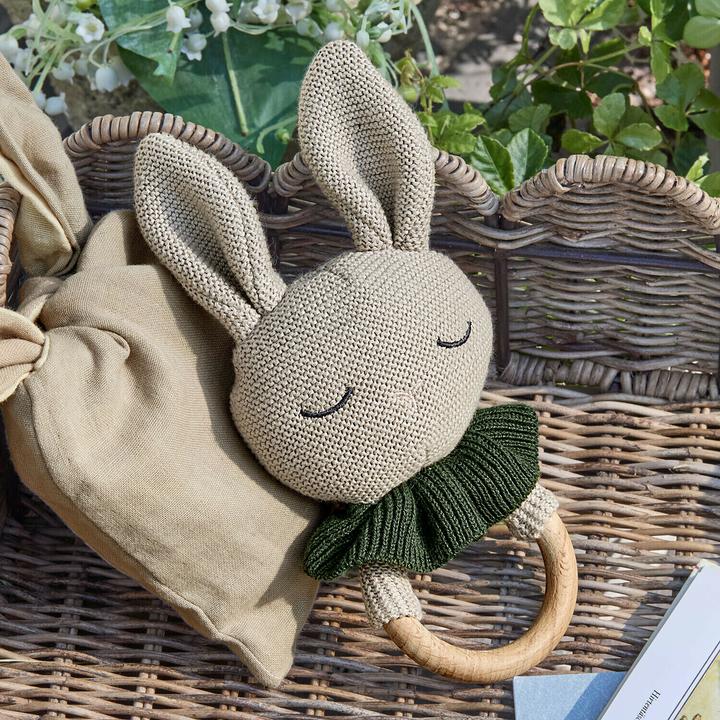 Actual product image Loberon Spielzeugring Cuddlecloud beige/grün (20 cm)