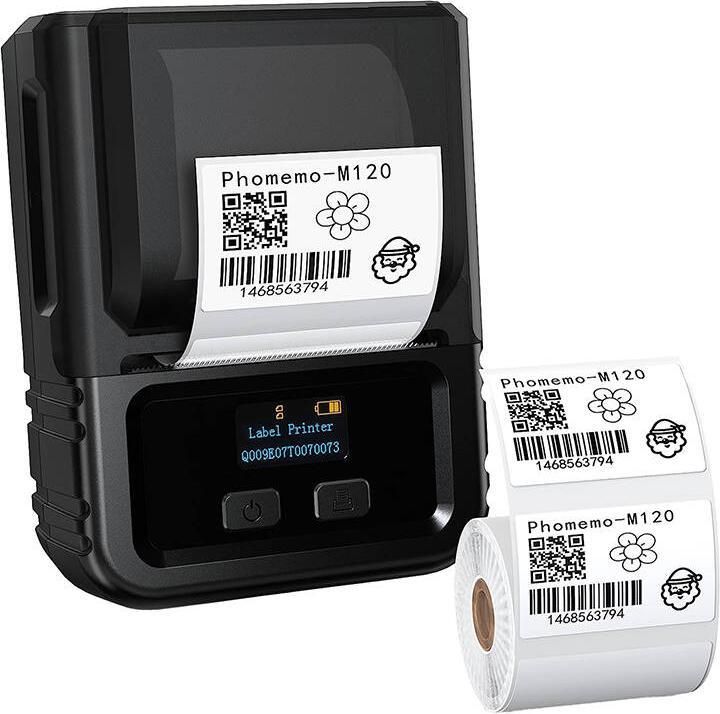 Actual product image Phomemo M120 portable label printer (black)