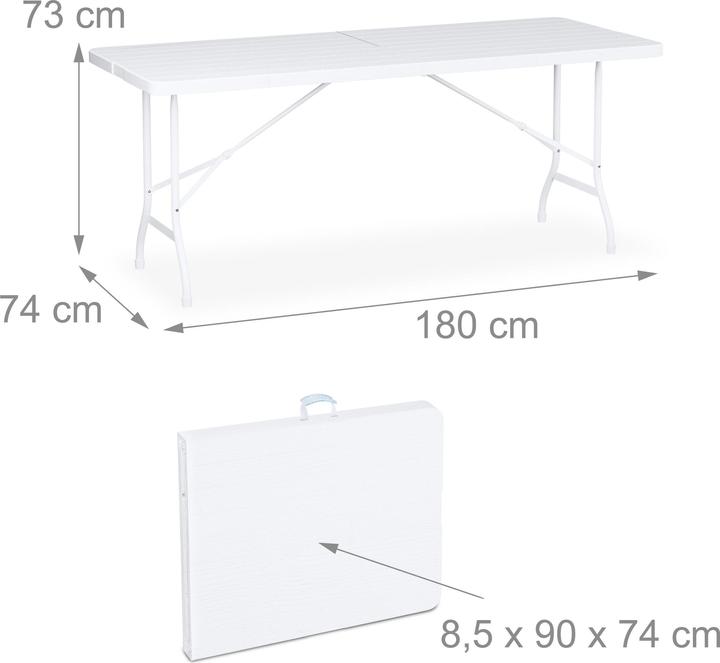 Produktbild Relaxdays 3-tlg. Bierzeltgarnitur (180 cm)