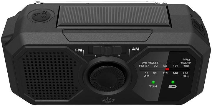 Actual product image Infactory Set of 2 Solar & Dynamo Case Radio (FM, AM)
