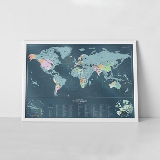 Image du produit Luckies Scratch Map Rainbow (82 x 58 cm)