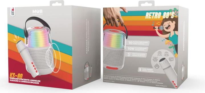 Produktbild Mobility on Board Karaoke Lautsprecher KS-80 grau (5 h, Netzbetrieb)