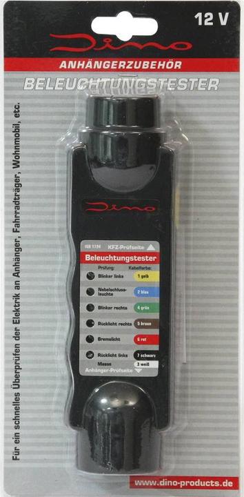 Actual product image Dino Lighting tester for trailer socket plug