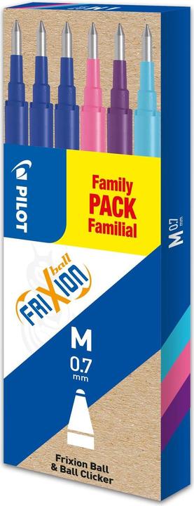 Produktbild Pilot FriXion Refill (6 Stück, Mehrfarbig, 0.35 mm)