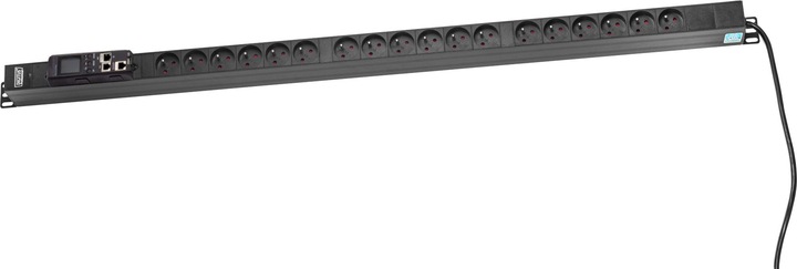 Actual product image Digitus Assmann Electronic ASM DN-IP-V-2-18E Metered RACK PDU connector DIN49440 18xNF-C61-314 (E) 16A