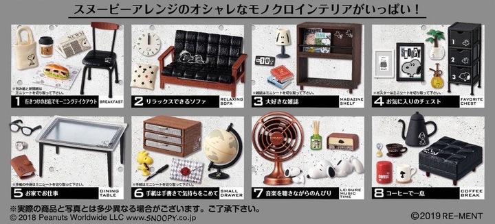 Actual product image Re-Ment Snoopy's Mono Room: 08