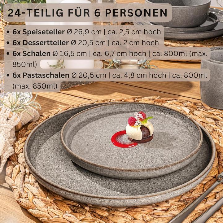 Image du produit Sänger Geschirr Kairo Graphit (24 pcs)