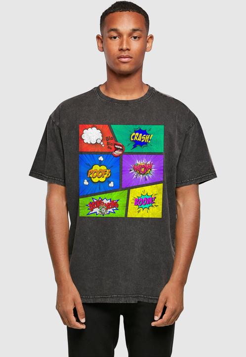 Produktbild Merchcode Book Comic Acid Washed Oversized Tee - 113001 (L)