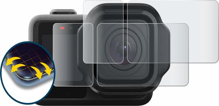 Produktbild BROTECT Fullscreen für GoPro Mission 1 Schutzfolie Displayschutz Folie Matt Entspiegelungsfolie