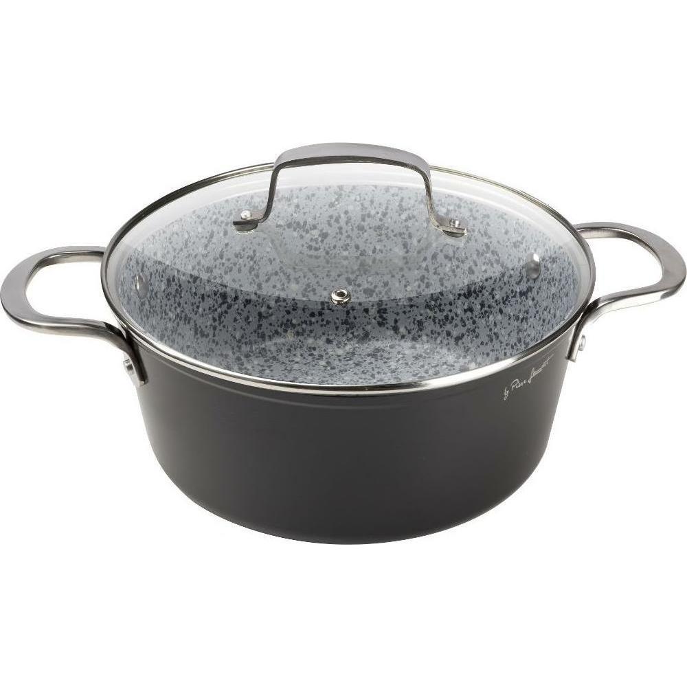 Lamart Granit LT1254 – Aluminum pot 3.9 l, Padella + Pentola, Grigio