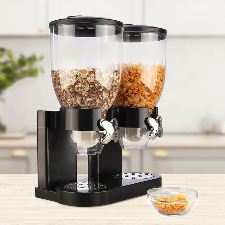 Chef Distributore di collutorio con 2 contenitori, nero