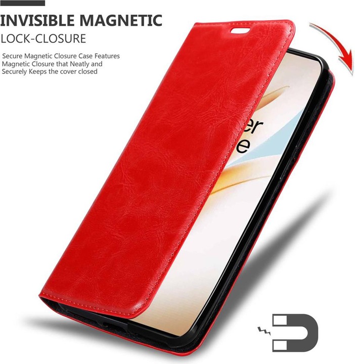 Actual product image Cadorabo Book Invisible Magnet Cover (OnePlus 8 Pro)