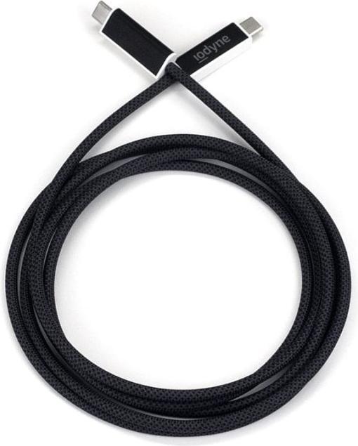 Image du produit Iodyne Set of 4 pieces of 2m USB4 / Certified Thunderbolt 40 Gb/s Braided Cable - Black (2 m)
