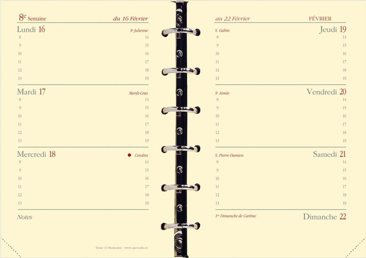 Produktbild Quo Vadis Timer14 (A6, 1 Monat / 1 Seite)