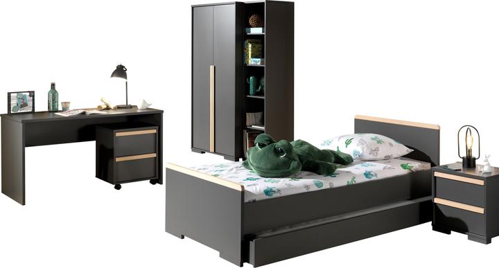 Vipack Set di 7 pezzi per la camera dei bambini London (Armadi bambini, Fasciatoio, Culla)