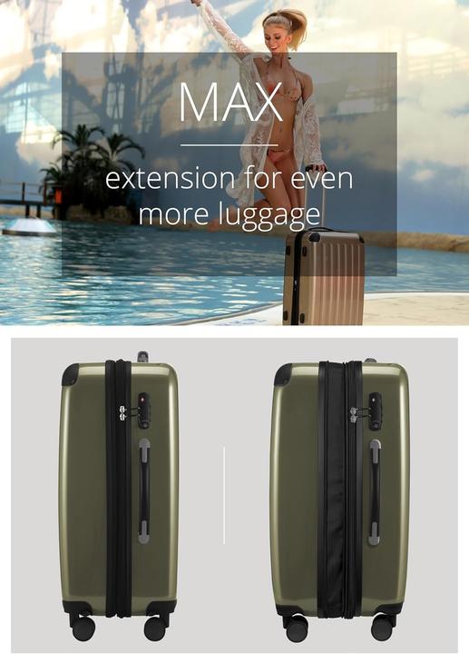 Actual product image Hauptstadtkoffer Expandable Hardshell Spinner Suitcase with TSA Lock