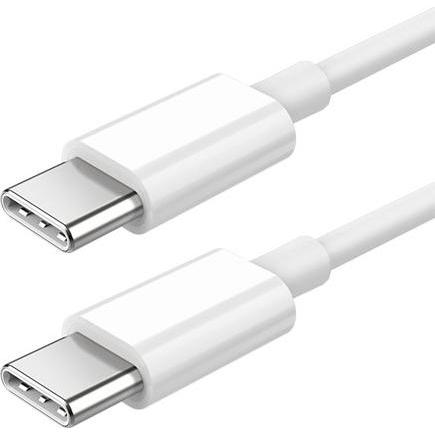 Denmen USB TYP-C AUF TYP-C PD USB-C KABEL 3.6A WEISS 2M D65 100W (2 m, 100 W), Cavo USB