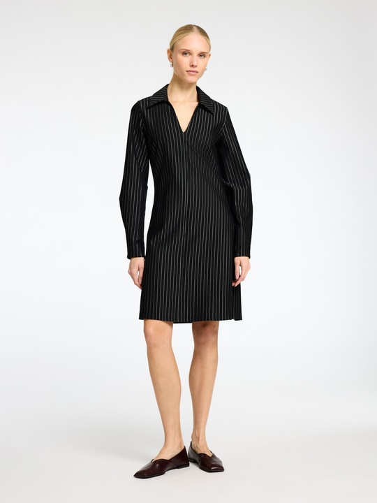 Actual product image Selected Femme Nadelstreifen Viskosemix Minikleid (3XL)