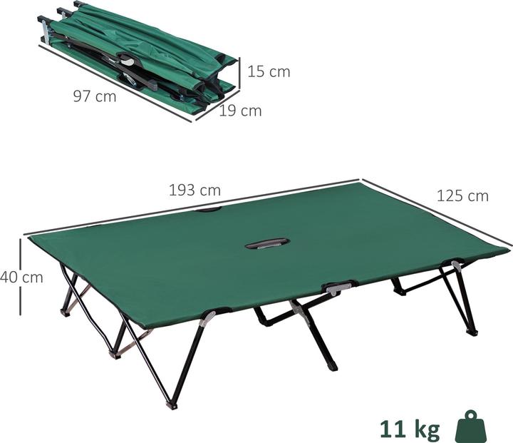 Actual product image Outsunny Camp bed with carry bag