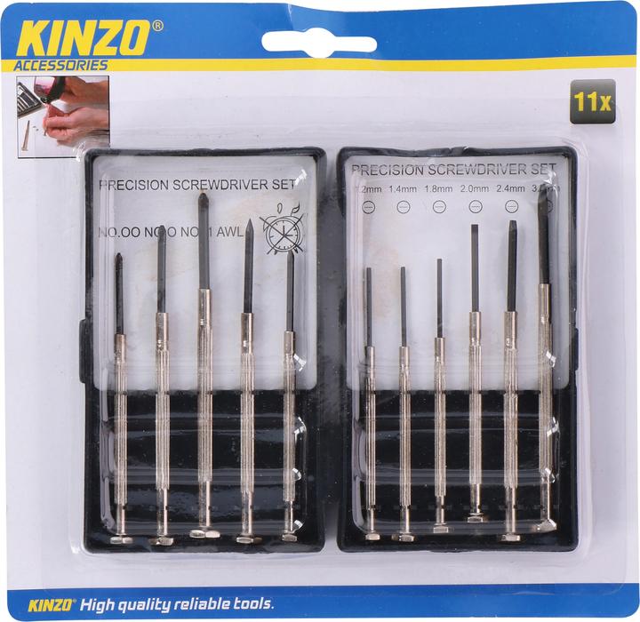 Productafbeelding Kinzo Precisie schroevendraaierset 11 stuks