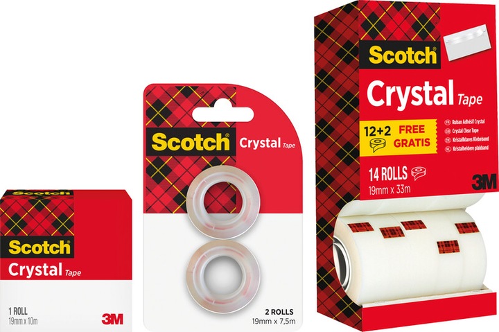 Image du produit Scotch Cristal 19mm x 3crystal clair (19 mm)