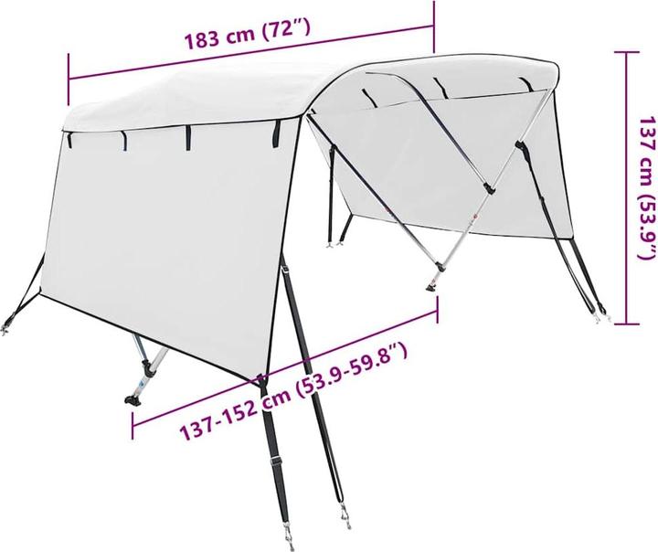 Actual product image vidaXL Bimini-Top
