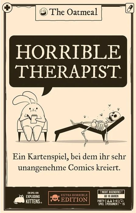 Actual product image Exploding Kittens Horrible Therapist (German)