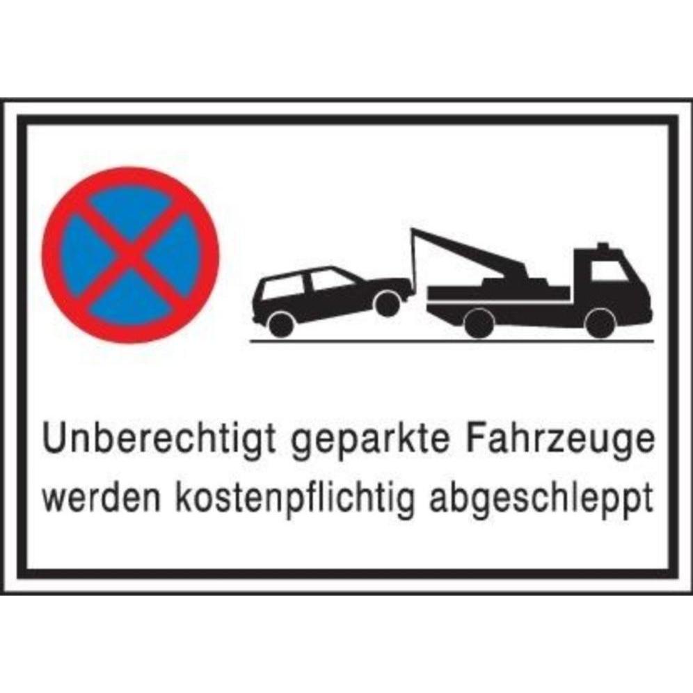 SafetyMarking Haltverbotsschild Absolutes Haltverbot Unberechtigt geparkte Fahrzeuge werden kostenpflichtig abg... (11.5173)