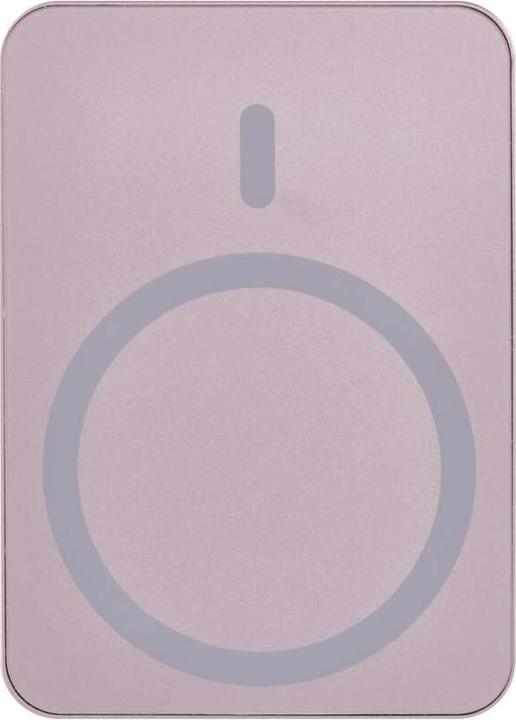 Actual product image Emos Powerbank WI 522, 5 000 mAh, 20 W+Wireless, lachs (5000 mAh, 20 W, 19.25 Wh)