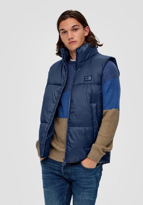 Produktbild s.Oliver Outdoor-Weste Steppweste mit Label-Patch (M)
