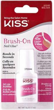 Actual product image Herba Kiss lightning Speed Brush-on Glue (Nail glue, Brush on glue)