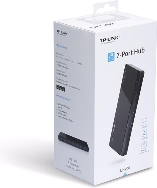 Produktbild TP-Link Uh700 (Micro USB, 7 Ports)