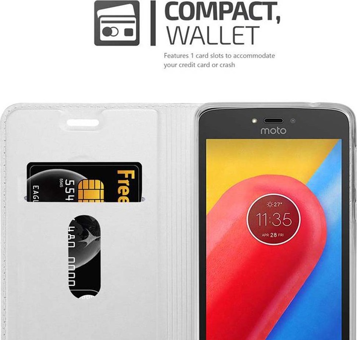 Actual product image Cadorabo Book Classy Style Cover (Motorola Moto C)