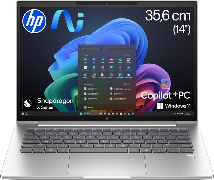 Immagine prodotto HP ProBook 4 G1q (14", 536.87 GB, 32 GB, DE, Snapdragon X X1-26-100)