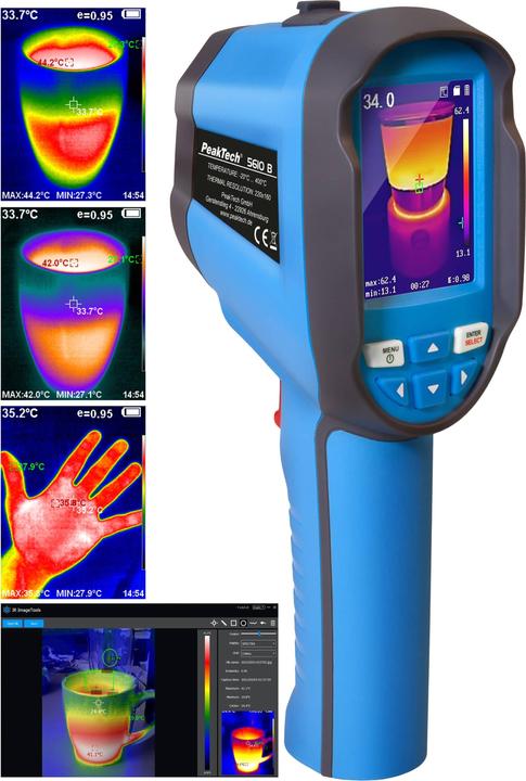 Image du produit Peaktech P 5610 B Caméra thermique IR