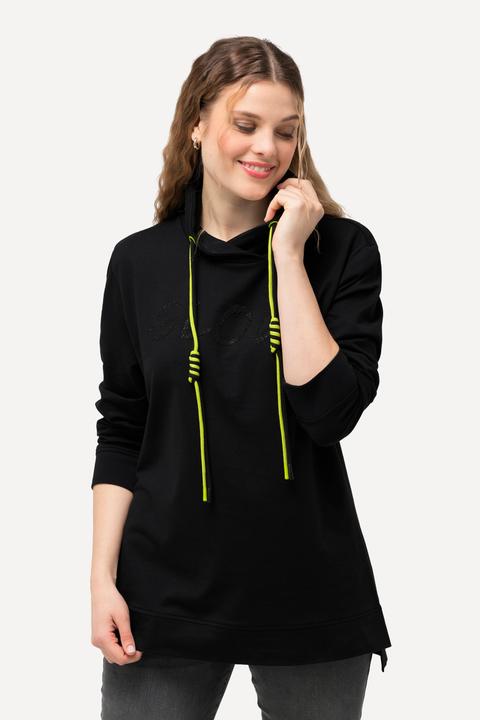 Produktbild Ulla Popken Sweatshirt, Schriftmotiv, Stehkragen, Langarm (46, 48)